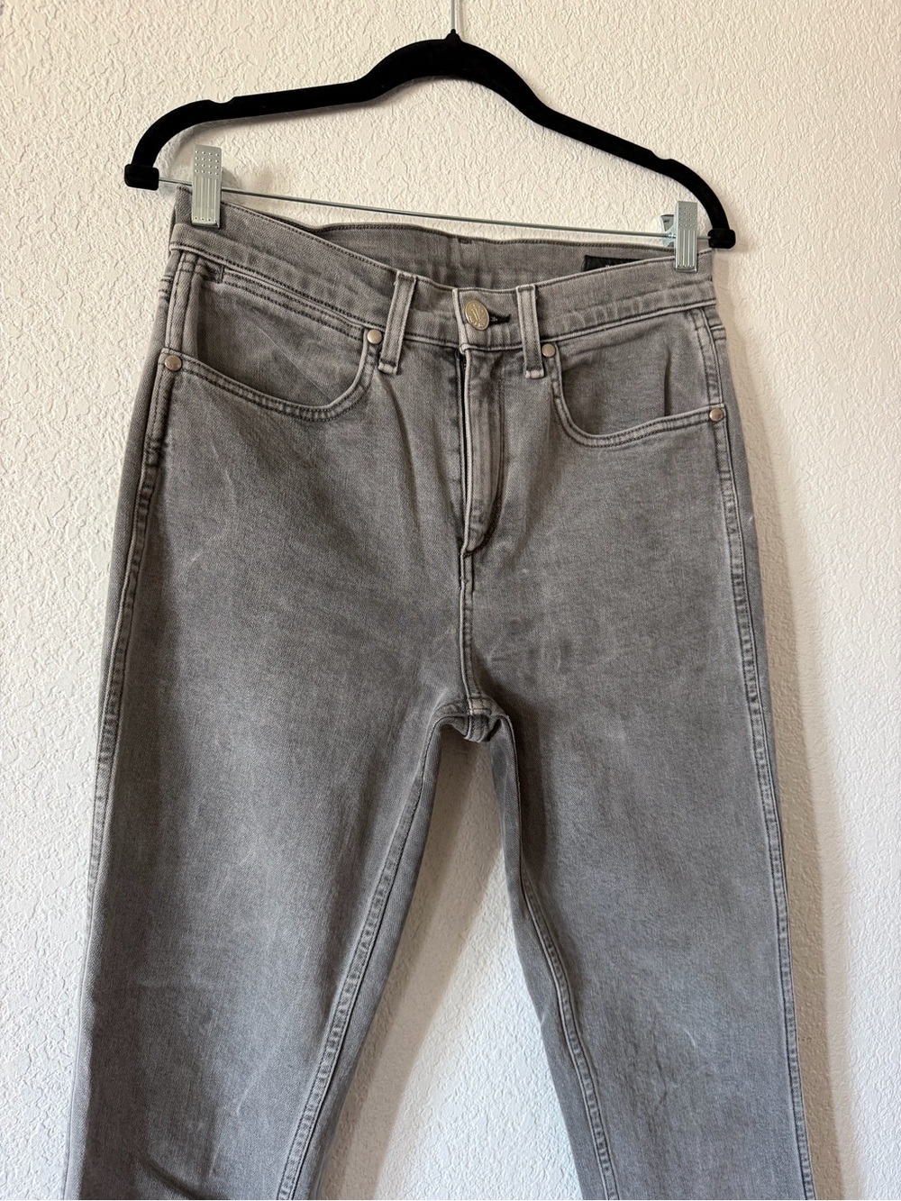 ✧ Rag & Bone Vintage Cigarette Jeans | Size 28 | Grey Raw Hem ✧ - Picture 3 of 7
